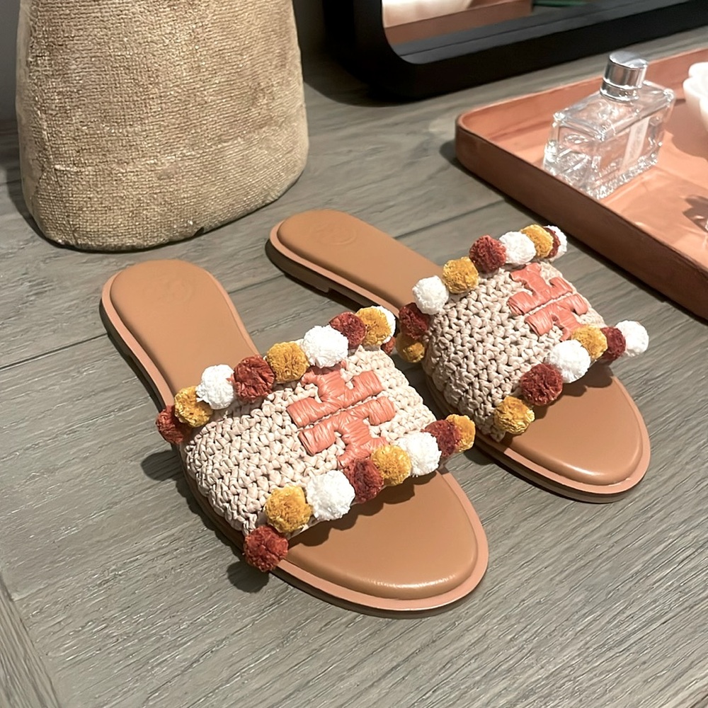 Tory Burch Everly Raffia Sandals